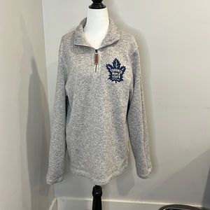 CCM Toronto Maple Leafs 3/4 Zip‎ Sweater